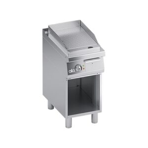 FRY TOP RIGATO PROFESSIONALE ELETTRICO PAVIMENTO CM 40X70X85 RS3637