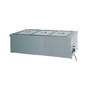 TAVOLA CALDA RISCALDATA A SECCO ACCIAIO INOX 2 GN 1/1 RS1904