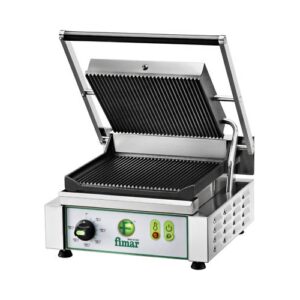 PIASTRA GHISA SINGOLA RIGATA PANINI TOAST RS1721