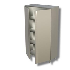 ARMADIO 100X70X200 ACCIAIO INOX 304 PORTA BATTENTE RISTORANTE PIZZERIA RS5985