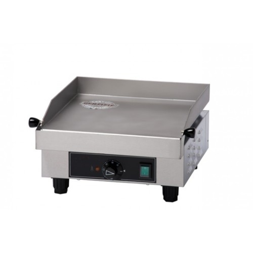 FRY TOP LISCIO PROFESSIONALE ELETTRICO PIANO INOX CM 39X38X21 RS7845