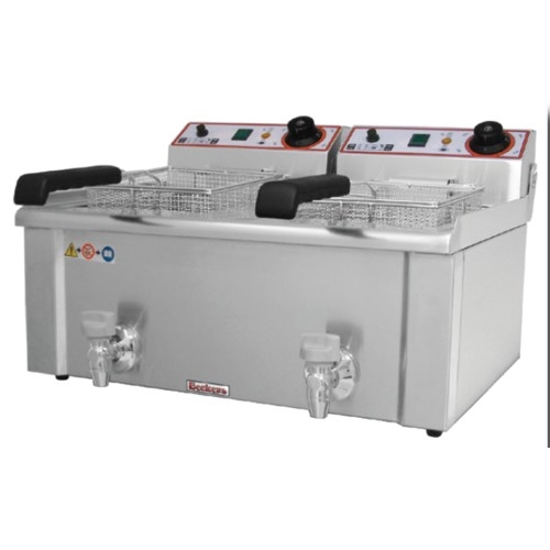 FRIGGITRICE ELETTRICA PROFESSIONALE 7+7 LITRI CM 56X46X34 RS1017
