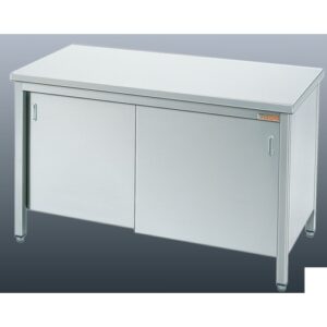 TAVOLO 160X70X85 ACCIAIO INOX 304 ARMADIATO CUCINA RISTORANTE PIZZERIA RS5433