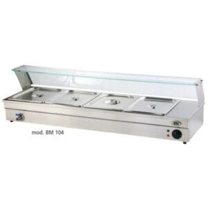 BAGNOMARIA ELETTRICO ACCIAIO VASCHETTE 4 GN 1/2 RS0145
