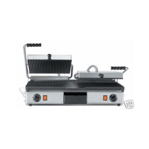PIASTRA GHISA DOPPIA RIGATA PANINI TOAST RS1702