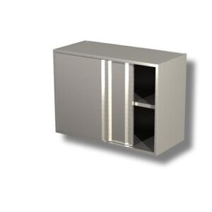 PENSILE 130X40X80 ACCIAIO INOX 430 ARMADIATO CUCINA RISTORANTE PIZZERIA RS5163