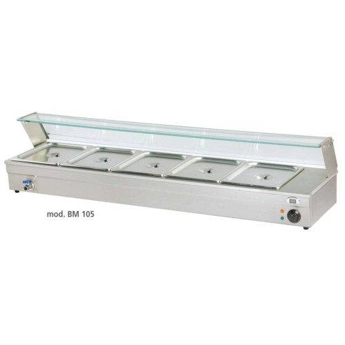 BAGNOMARIA ELETTRICO ACCIAIO VASCHETTE 5 GN 1/2 RS0147