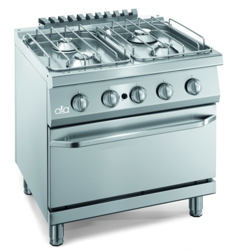 CUCINA PIANO COTTURA GAS PAVIMENTO 4 FUOCHI FORNO CM 80X70X85 RS3618