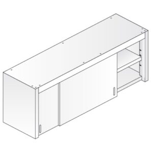 PENSILE 100X40X60 ACCIAIO INOX 304 ARMADIATO CUCINA RISTORANTE PIZZERIA RS5479
