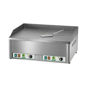 FRY TOP LISCIO RIGATO ELETTRICO PIASTRA CM 66X57X30 RS1174