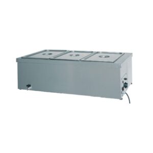 BAGNOMARIA TAVOLA CALDA RISCALDATA ACCIAIO INOX CUCINA 2 GN 1/1 RS0156