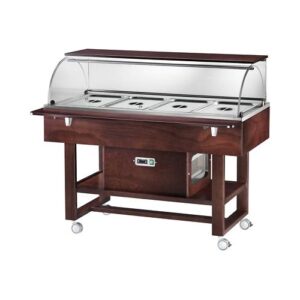 CARRELLO CALDO BAGNOMARIA RISTORANTE ALBERGO CM 148X75X126 RS0290