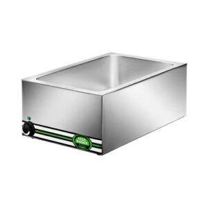 BAGNOMARIA TAVOLA CALDA RISCALDATA ACCIAIO INOX CUCINA 1 GN 1/1 RS0148