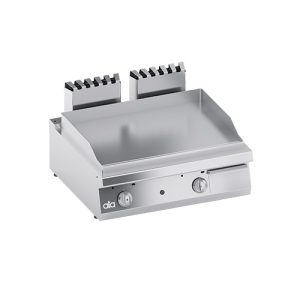 FRY TOP LISCIO PROFESSIONALE A GAS DA BANCO CM 80X70X25 RS3626