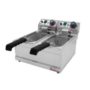 FRIGGITRICE ELETTRICA PROFESSIONALE 4+4 LITRI CM 39X43X27 RS1015