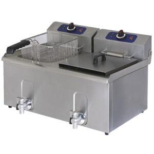 FRIGGITRICE ELETTRICA PROFESSIONALE 10+10 LITRI CM 68X60X42 RS1013