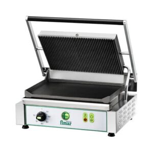 PIASTRA GHISA SINGOLA RIGATA PANINI TOAST RS1722