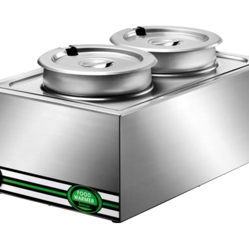 BAGNOMARIA TAVOLA CALDA RISCALDATA ACCIAIO INOX CUCINA 2 DA LITRI 8 RS2815