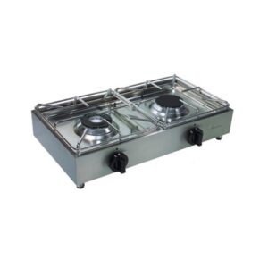 FORNELLONE A GAS PROFESSIONALE 2 FUOCHI CM 62X33X15 RS3295
