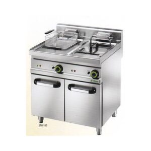 FRIGGITRICE ELETTRICA 2 VASCHE 18+18 LITRI CM 80X70X97 RS0994