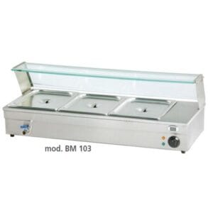 BAGNOMARIA ELETTRICO ACCIAIO VASCHETTE 3 GN 1/2 RS0143