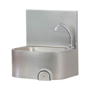 LAVAMANI INOX COMANDO A GINOCCHIO CM 48X35X53 RS1361