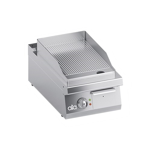 FRY TOP RIGATO PROFESSIONALE ELETTRICO DA BANCO CM 40X70X25 RS3633