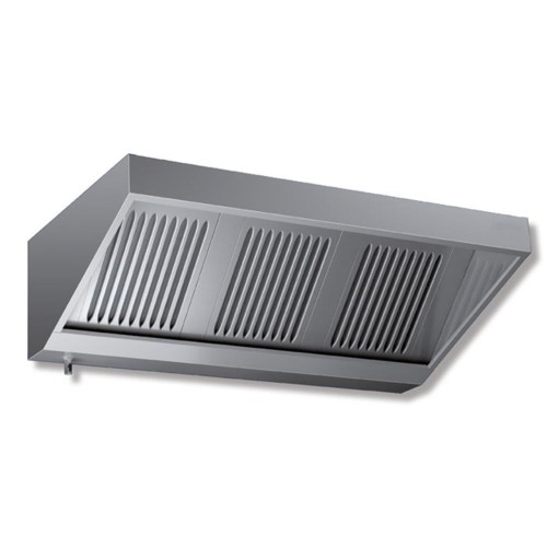 CAPPA 260X110X45 ACCIAIO INOX SNACK NEUTRA CUCINA RISTORANTE RS7203