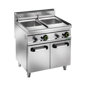 CUOCIPASTA A GAS 25+25 LITRI RISTORANTE CM 80X70X104 RS0764