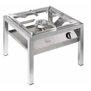 FORNELLONE A GAS PROFESSIONALE 1 FUOCO CM 60X60X50 RS3386