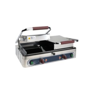 PIASTRA VETROCERAMICA DOPPIA LISCIA PANINI BAR RS3071