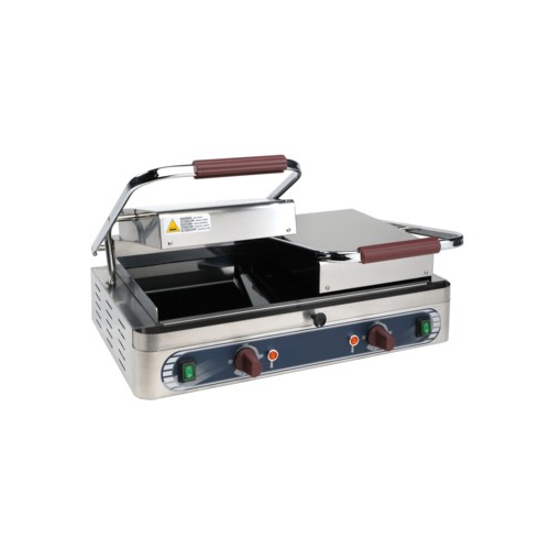 PIASTRA VETROCERAMICA DOPPIA LISCIA PANINI BAR RS3071
