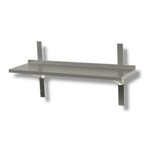 RIPIANO 180X40X4 MENSOLA SINGOLA FORATA ACCIAIO INOX CUCINA RISTORANTE PIZZERIA RS7643