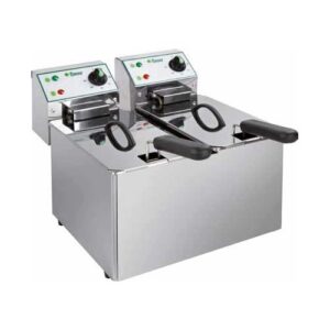 FRIGGITRICE ELETTRICA PROFESSIONALE 4+4 LITRI CM 38X42X33 RS0997