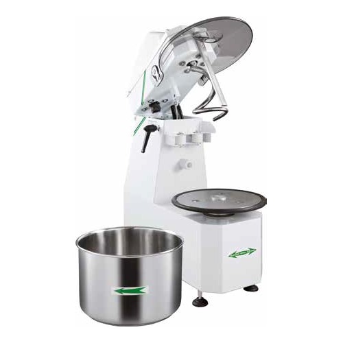 IMPASTATRICE A SPIRALE TESTA ALZABILE KG 25 RSB036