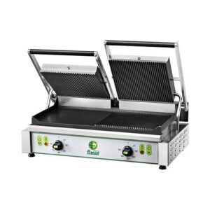 PIASTRA GHISA DOPPIA LISCIA PANINI TOAST PIZZE RS1690