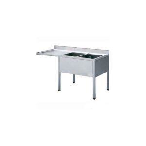 LAVELLO 160X70X85 ACCIAIO INOX 304 SU GAMBE VANO LAVASTOVIGLIE RS5962