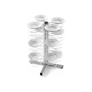 PORTA PIATTI CUCINA MENSA TAVOLO GIREVOLE 48 PIATTI 18/23 CM RS3446