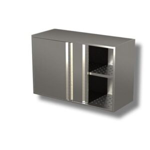 PENSILE 110X40X80 ACCIAIO INOX 430 ARMADIATO SGOCCIOLATOIO RISTORANTE RS5190