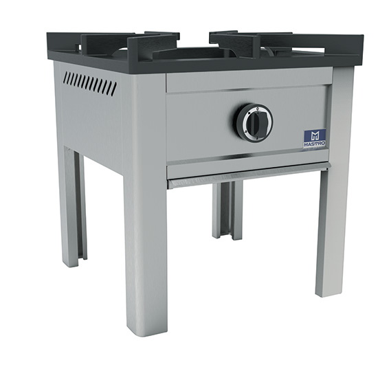 FORNELLONE A GAS PROFESSIONALE 1 FUOCO CM 50X50X45 RS3379