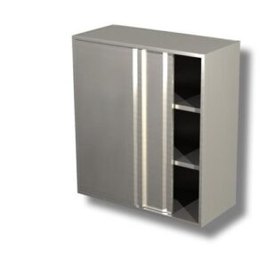 PENSILE 130X40X100 ACCIAIO INOX 430 ARMADIATO CUCINA RISTORANTE PIZZERIA RS5170