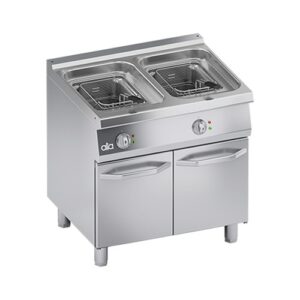 FRIGGITRICE ELETTRICA PROFESSIONALE 2 VASCHE LITRI 10 CM 80X70X85 RS3643