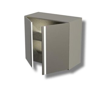 PENSILE 100X40X80 ACCIAIO INOX 430 ARMADIATO CUCINA RISTORANTE PIZZERIA RS5140
