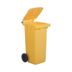 PATTUMIERA RIFIUTI RACCOLTA DIFFERENZIATA GIALLO 120 LITRI RS1635