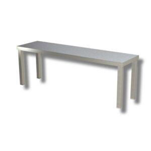 RIPIANO 180X35X40 MENSOLA SINGOLA ACCIAIO INOX APPOGGIO TAVOLO RS8052