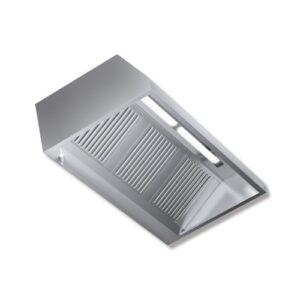 CAPPA 140X90X45 ACCIAIO INOX PARETE NEUTRA LUCI CUCINA RISTORANTE RS7445