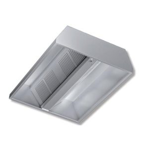 CAPPA 240X130X45 ACCIAIO INOX CENTRALE NEUTRA CUCINA RISTORANTE RS7334