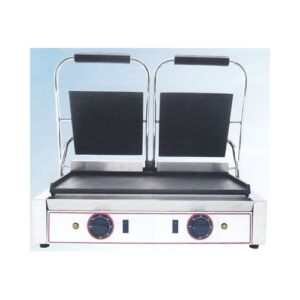 PIASTRA GHISA DOPPIA LISCIA PANINI TOAST PIZZE RS1696
