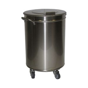 PATTUMIERA ACCIAIO INOX 100 LITRI RS1617