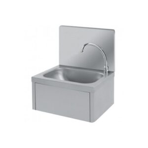 LAVAMANI INOX COMANDO A GINOCCHIO CM 40X34X20-55 RS3255